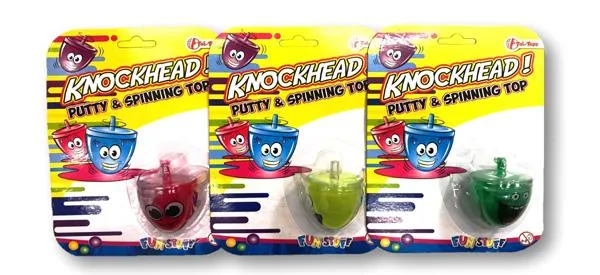 Top spinning con melma «KNOCKHEAD! PUTTY &amp; SPINNING TOP» (TOI-TOYS)