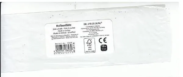 Fischio giocattolo «Kolbenflöte - Die lieben Sieben» — foto 2 dell'alert A12/0941/18