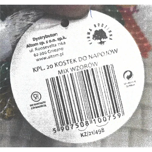cubetti di ghiaccio di raffreddamento «KPL. 20 KOSTEK DO NAPOJOW» — foto 3 dell'alert A12/03086/24