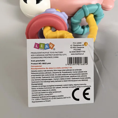 Giocattolo di plastica «Krab grzechotka» — foto 2 dell'alert SR/01412/26