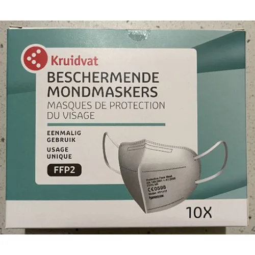 Maschera del filtro antiparticolato «Kruidvat Beschermende Mondmaskers FFP2» (Hong Yu)