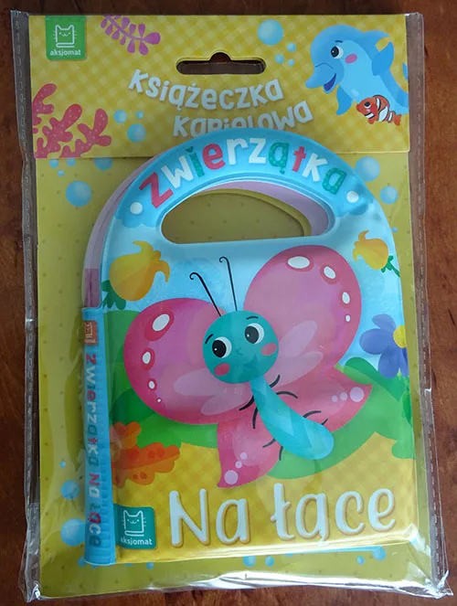 Giocattolo da bagno «Ksiazeczka kapielowa "Zwierzatka na lace"» (Aksjomat)