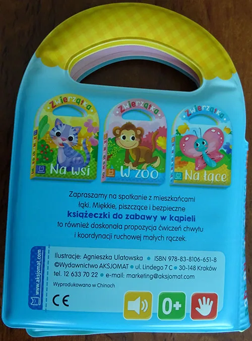 Giocattolo da bagno «Ksiazeczka kapielowa "Zwierzatka na lace"» — foto 2 dell'alert A12/00857/22