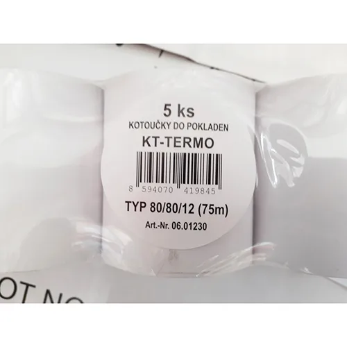 Carta termica per registratore di cassa «KT - TERMO cash register discs» — foto 3 dell'alert A12/01687/24