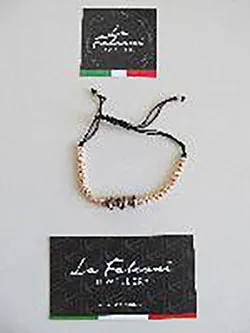 Bracciale «Kugelarmband Milano, Männer &amp; Frauen Perlenarmband Schmuckstein-Perlen, Makramee Arm…» — foto 1 dell'alert A12/00292/21