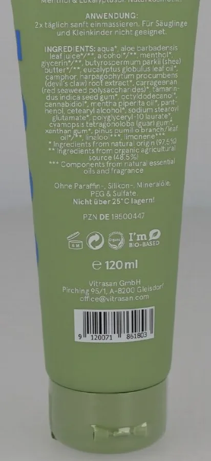Crema «Kühlende CBD Creme, Cool» — foto 4 dell'alert SR/02017/26