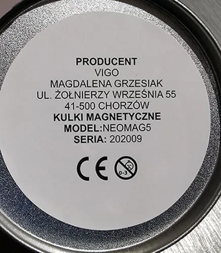 Sfere magnetiche «Kulki magnetyczne» — foto 3 dell'alert A12/01775/21
