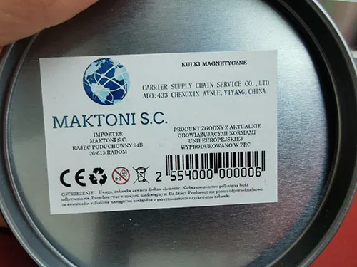 Sfere magnetiche «Kulki magnetyczne» — foto 2 dell'alert A12/02972/23