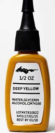 Inchiostro del tatuaggio «Kuro sumi colors tattoo ink Deep yellow» — foto 2 dell'alert A12/00929/23