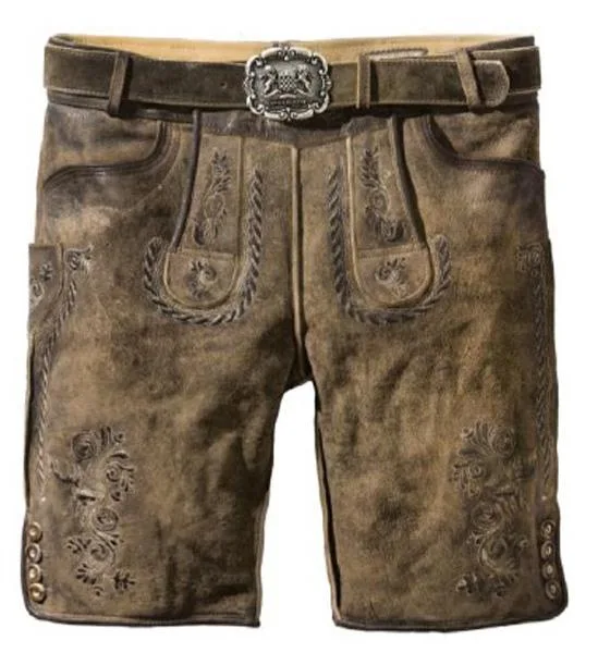 "Lederhose" da uomo (pantaloncini in pelle) «Kurze Herrenlederhose» — foto 1 dell'alert A12/1872/18