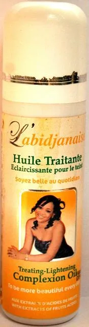 Prodotto schiarimento della pelle & #13; & #13; «L'Abidjanaise -Treating Lightening Complexion Oil» — foto 2 dell'alert A12/1416/12