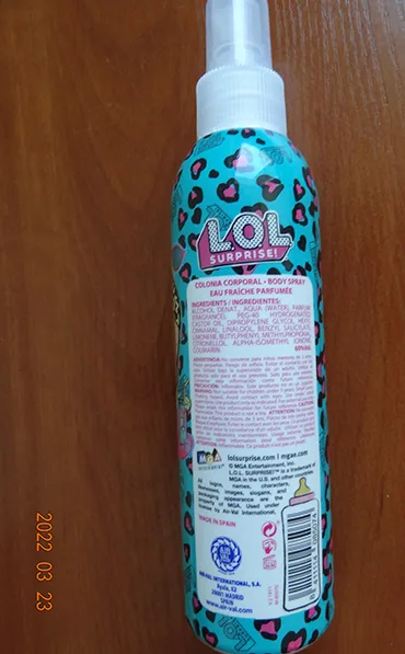 Spruzzo per il corpo «L.O.L. Surprise! Colonia Corporal Body Spray» — foto 4 dell'alert A12/01101/22