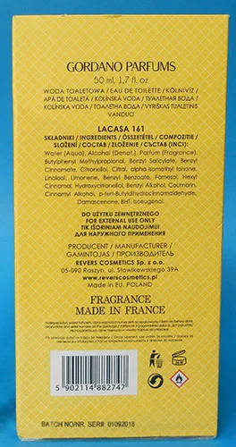 Eau de toilette «LACASA 161 // 2012 Eau de Toilette» — foto 2 dell'alert A12/02824/23