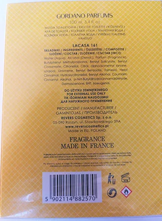 Eau de toilette «LACASA 161» — foto 2 dell'alert A12/02896/23