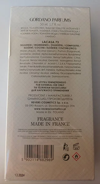 Eau de toilette «Lacasa 73, 2012» — foto 2 dell'alert A12/02746/23