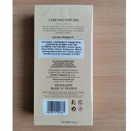 Eau de toilette «LACASA POUR FEMME» — foto 2 dell'alert SR/04355/25