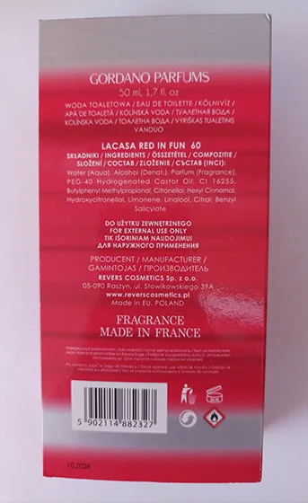 Eau de toilette «LACASA RED IN FUN 60» — foto 2 dell'alert A12/02772/23