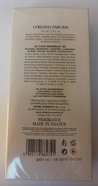 Eau de toilette «LACASA Sensibelle» — foto 2 dell'alert A12/02869/23