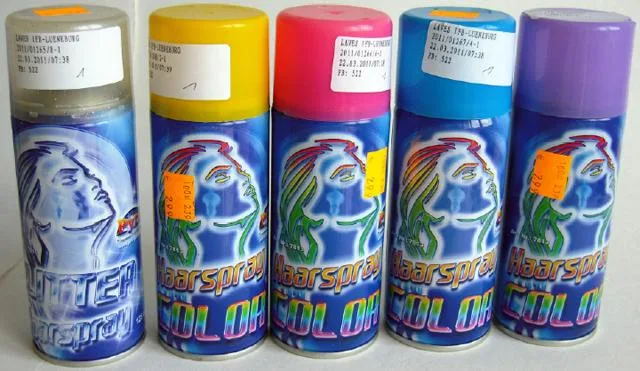 Lacca per capelli "Color-Haarspray (4 diverse tonalità), — foto 2 dell'alert 0400/11
