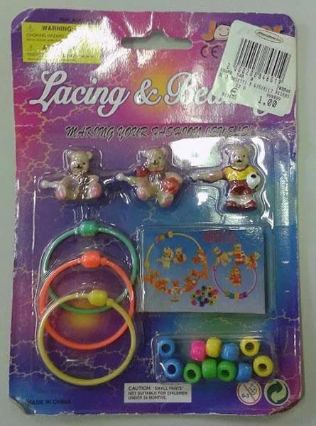 Set braccialetto giocattolo «Lacing &amp; Beading» (Jocker)