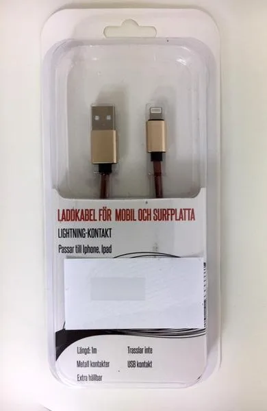 Cavo caricabatterie per dispositivi mobili «Laddkabel för mobil och surfplatta» — foto 1 dell'alert A12/1695/19