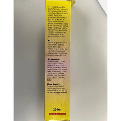 Lozione schiarente per la pelle «Lait Teint Banane 7 Jours» — foto 3 dell'alert SR/01533/25
