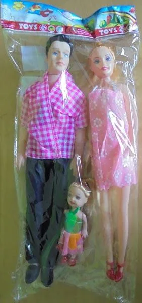 Set di bambole di plastica «Lalki para» (P.H. Kris - Taem)