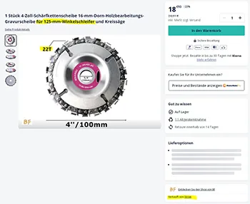 Lama circolare per sega