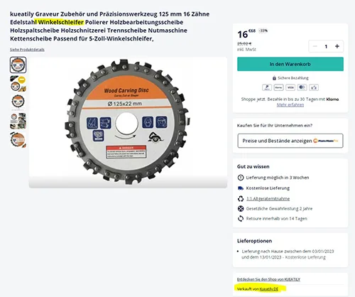 Lama circolare per sega