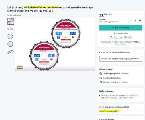 Lama circolare per sega