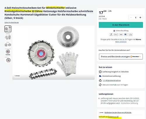 Lama circolare per sega
