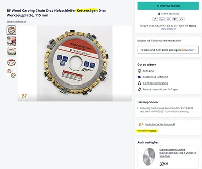 Lama circolare per sega