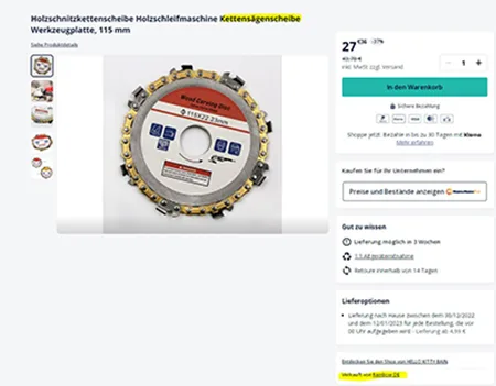 Lama circolare per sega