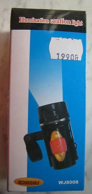 Lampada con batteria e caricabatteria incorporata – Luce di prudenza di illuminazione — foto 4 dell'alert 0595/09