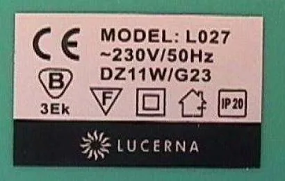 Lampada da tavolo fluorescente – Tukan Ziarikova Stolna lampa (LUCERNA)