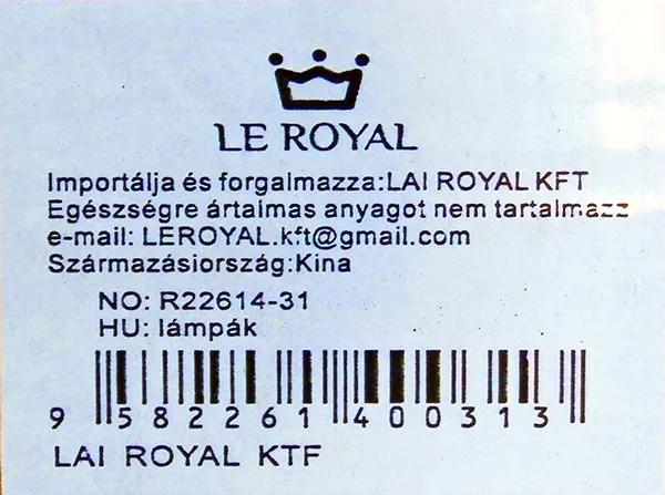 Luce notturna «lámpák» (LE ROYAL)