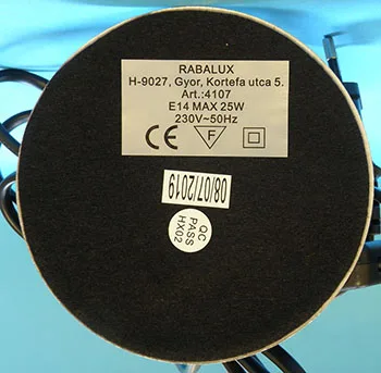 Lampada da tavolo «Lámpatest (on the packaging) LOLLIPOP 2» (RABALUX)