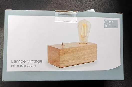 Lampada da tavolo «Lampe Vintage Kokoon» — foto 3 dell'alert A12/00197/23