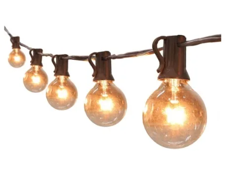 Catena di illuminazione elettrica «Lampes à cordes G40 UL Listed Patio Lights for Indoor Outdoor Commercial Decor 25pi with…» (Beauty World)