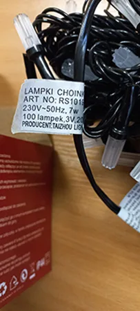 Catena di illuminazione «LAMPKI CHOINKOWE 200 LED» — foto 2 dell'alert A12/00980/23