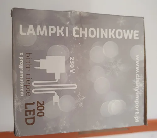 Catena di illuminazione «Lampki choinkowe» — foto 3 dell'alert A12/00967/23