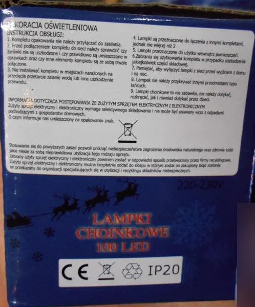 Catena di illuminazione «Lampki choinkowe [Christmas lights]» — foto 3 dell'alert A12/0591/17