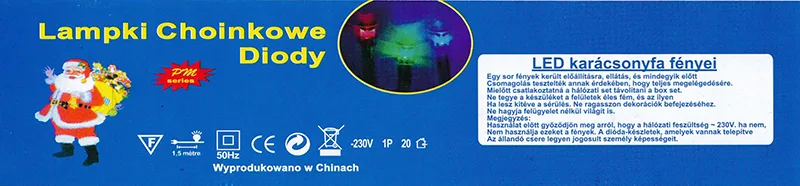 Catena di illuminazione «Lampki Choinkowe Diody / LED karácsonyfa fényei» — foto 3 dell'alert A12/01237/20