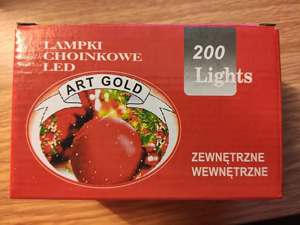 Catena di illuminazione «Lampki choinkowe LED Art Gold» — foto 2 dell'alert A12/00398/22