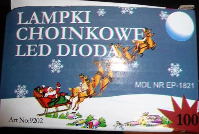 Catena di illuminazione di Natale «Lampki Choinkowe LED Dioda» — foto 3 dell'alert A12/0722/13