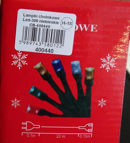 Catena di illuminazione a LED «Lampki choinkowe LED» — foto 3 dell'alert A12/0851/19