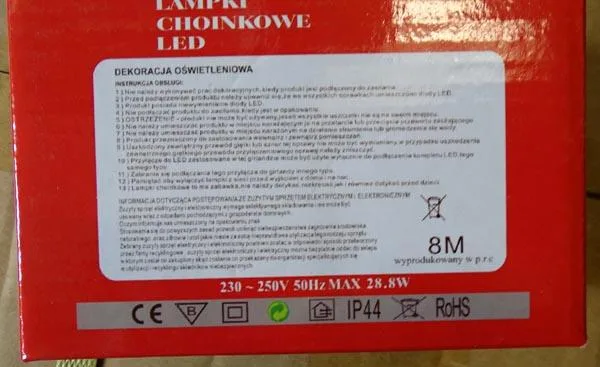 Catena di illuminazione a LED «Lampki choinkowe LED» — foto 2 dell'alert A12/1249/19