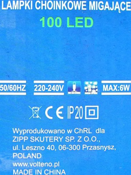 Catena di illuminazione a LED «Lampki choinkowe migajace» — foto 5 dell'alert A12/0814/19