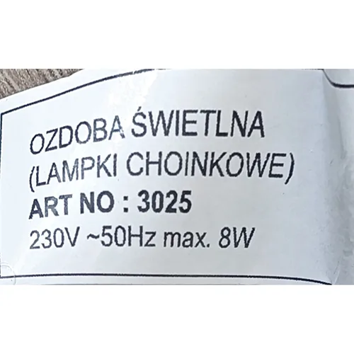 Catena di illuminazione «Lampki choinkowe» — foto 3 dell'alert SR/02352/25