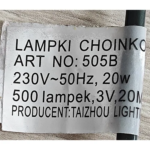 Catena di illuminazione «lampki choinkowe» — foto 4 dell'alert SR/02437/25